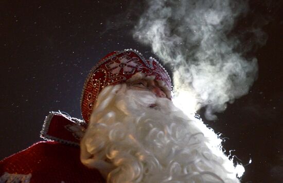 Дед Мороз из Великого Устюга в "Городе зимы" на ВДНХ