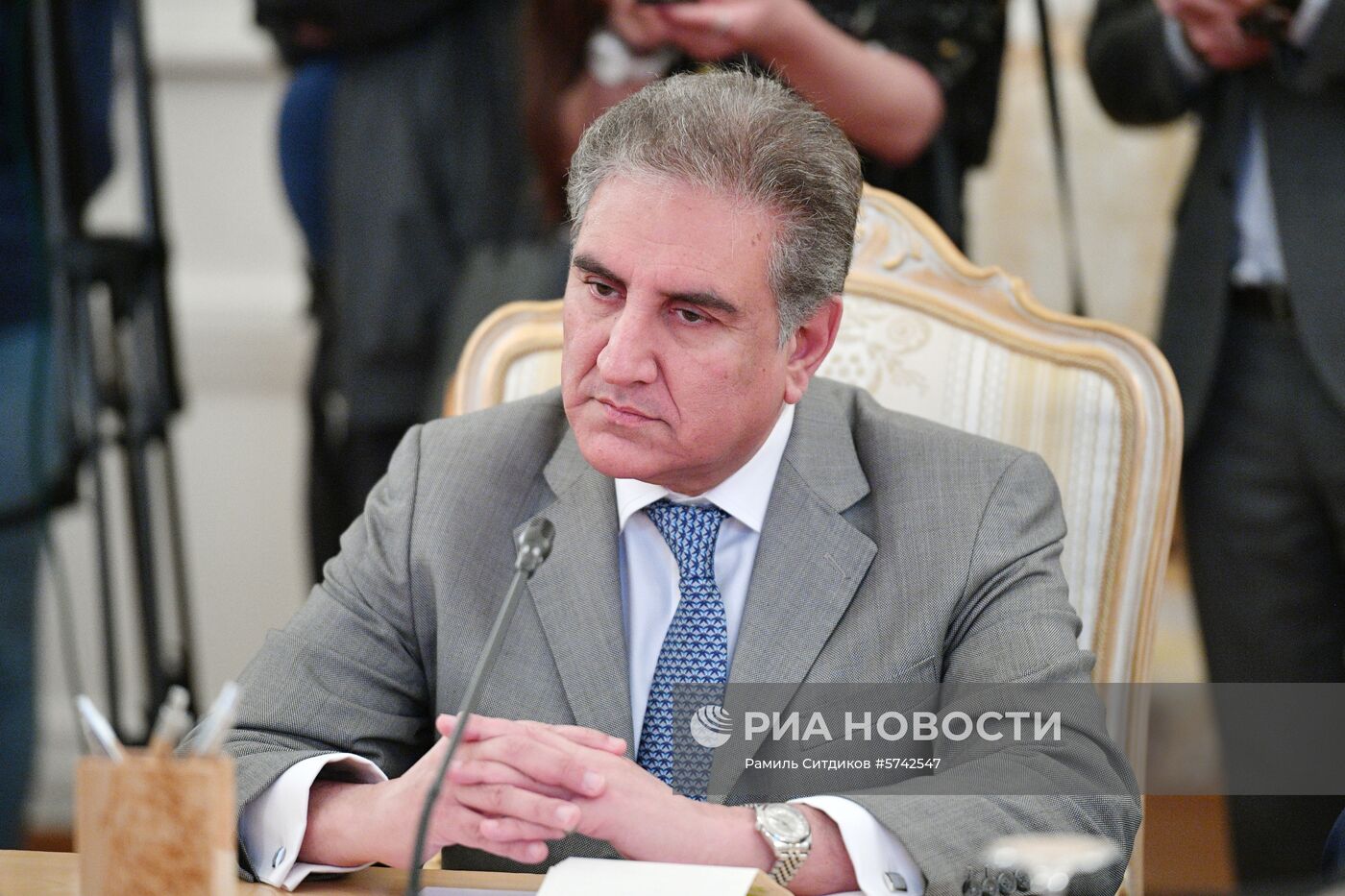 Встреча глав МИД РФ и Пакистана С. Лаврова и Ш. Куреши
