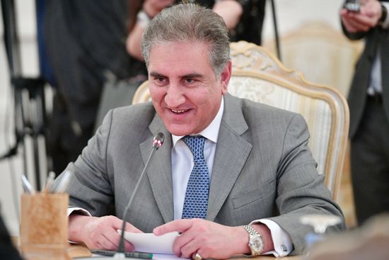 Встреча глав МИД РФ и Пакистана С. Лаврова и Ш. Куреши