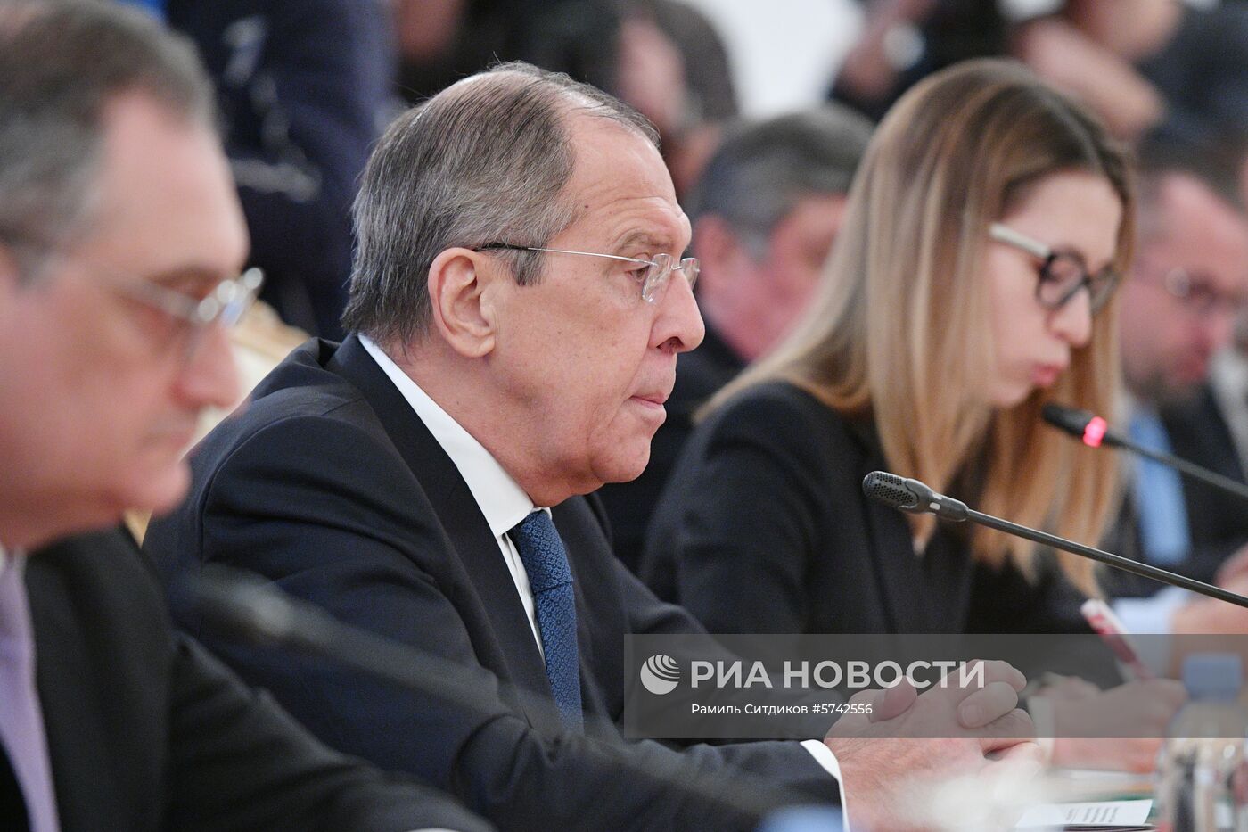 Встреча глав МИД РФ и Пакистана С. Лаврова и Ш. Куреши