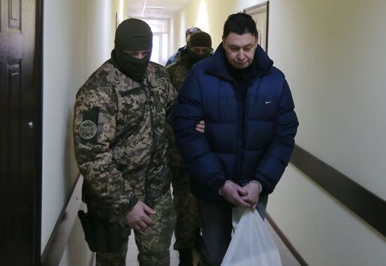 Заседание суда по делу журналиста К. Вышинского в Херсоне