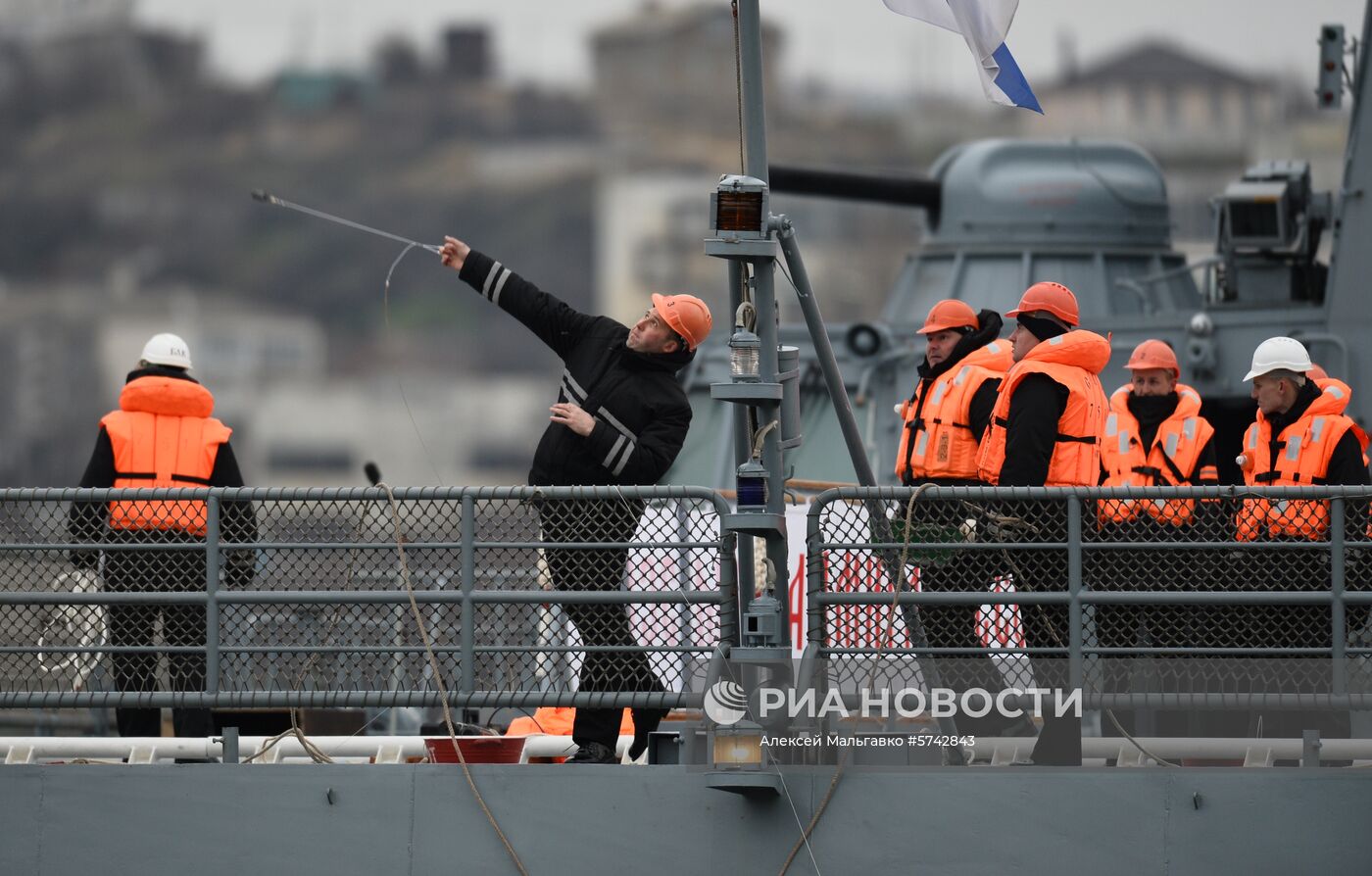 Возвращение фрегата "Адмирал Эссен" в Севастополь