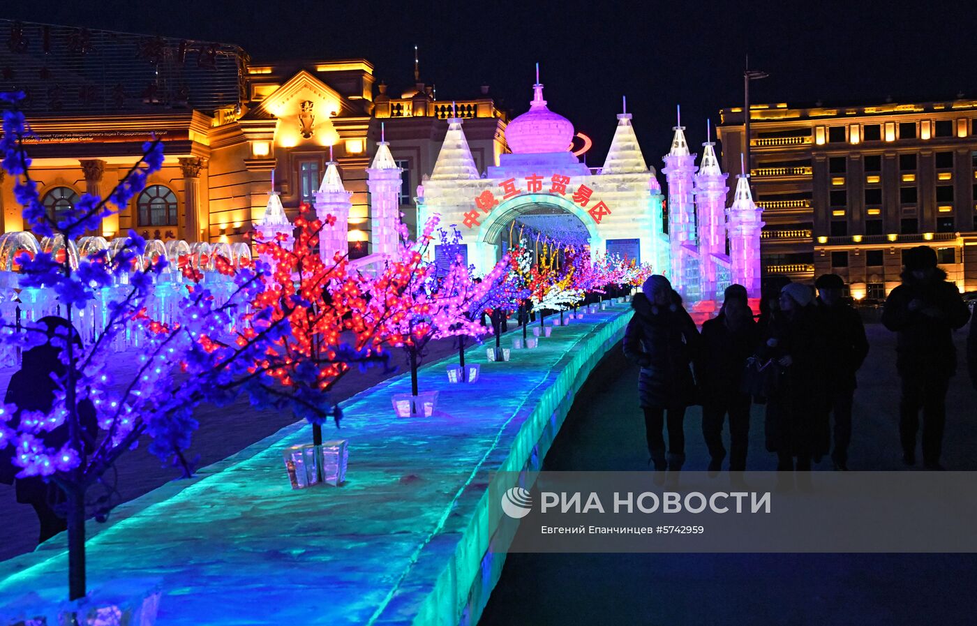 Ледовый городок в Китае