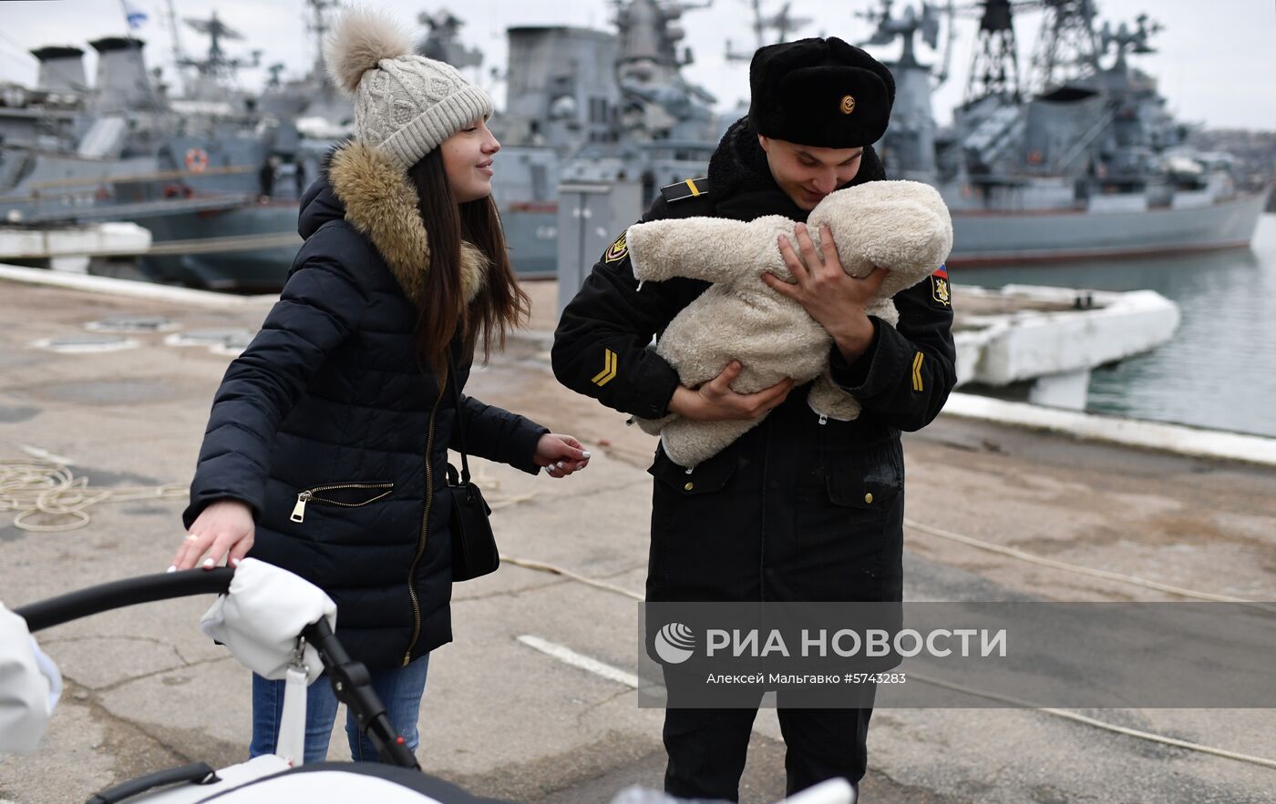 Возвращение фрегата "Адмирал Эссен" в Севастополь