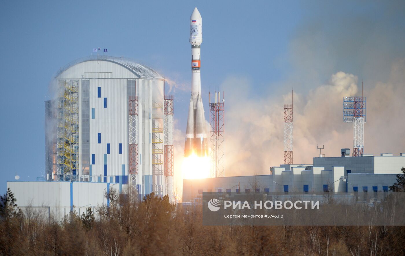 Пуск ракеты «Союз-2.1а» с космодрома «Восточный»