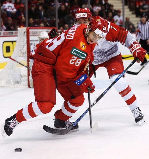 Хоккей. Молодежный чемпионат мира. Матч Россия - Дания