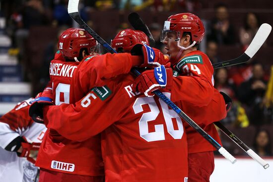 Хоккей. Молодежный чемпионат мира. Матч Россия - Дания