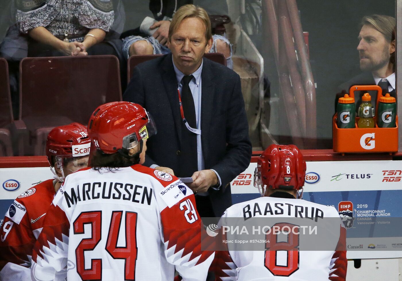 Хоккей. Молодежный чемпионат мира. Матч Россия - Дания