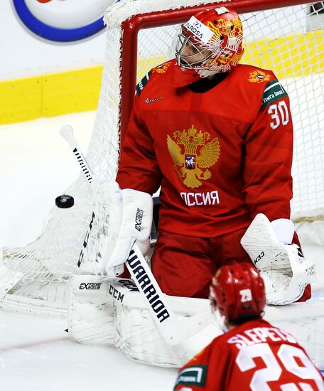 Хоккей. Молодежный чемпионат мира. Матч Россия - Дания