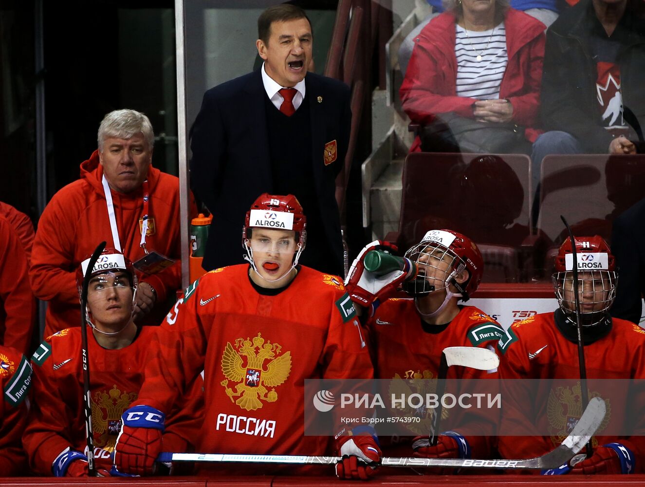 Хоккей. Молодежный чемпионат мира. Матч Россия - Дания