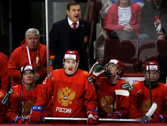 Хоккей. Молодежный чемпионат мира. Матч Россия - Дания