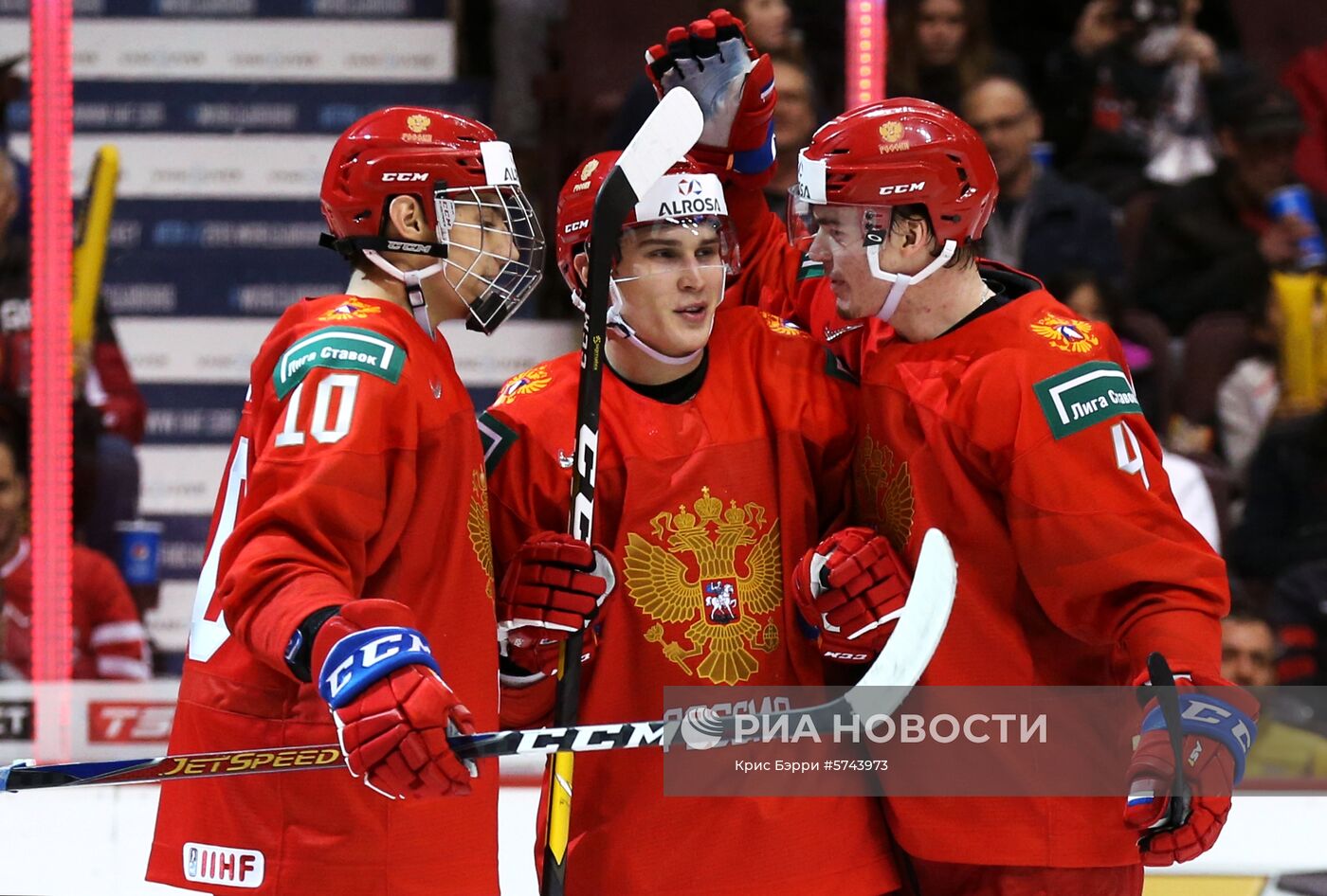 Хоккей. Молодежный чемпионат мира. Матч Россия - Дания