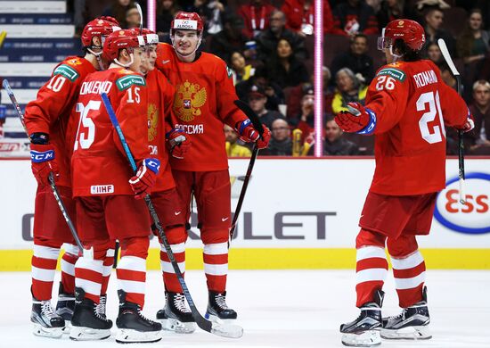 Хоккей. Молодежный чемпионат мира. Матч Россия - Дания