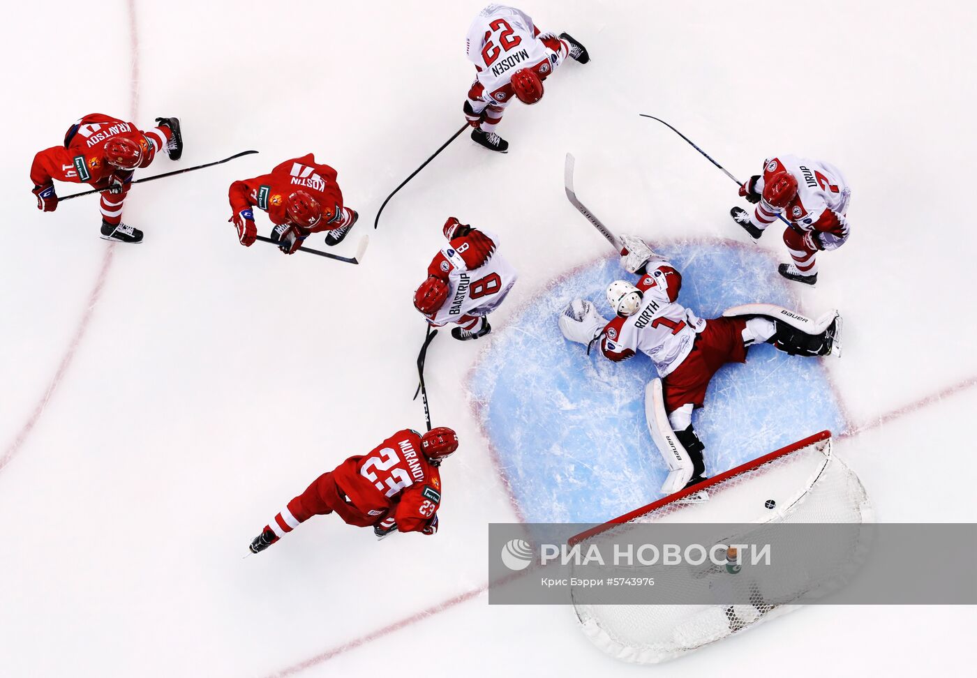 Хоккей. Молодежный чемпионат мира. Матч Россия - Дания