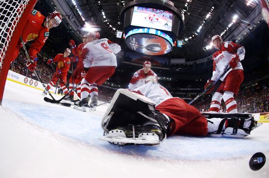 Хоккей. Молодежный чемпионат мира. Матч Россия - Дания