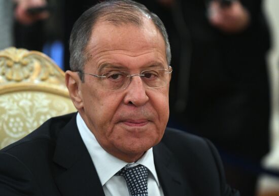 Встреча глав МИД РФ и Иордании С. Лаврова и А. Сафади