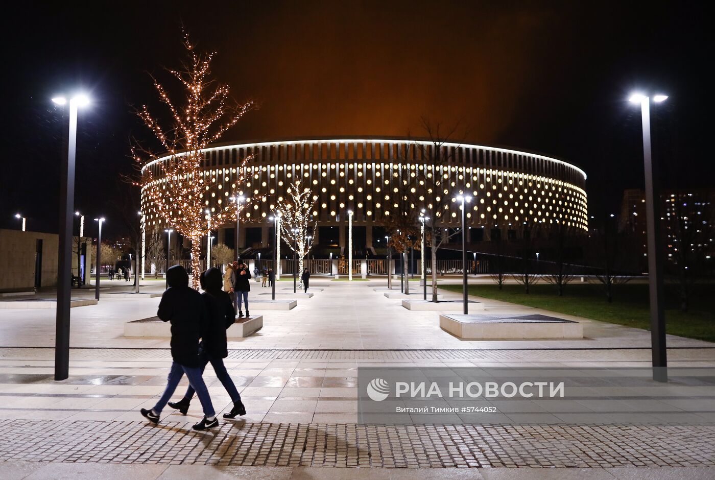 Новогоднее оформление стадиона "Краснодар"