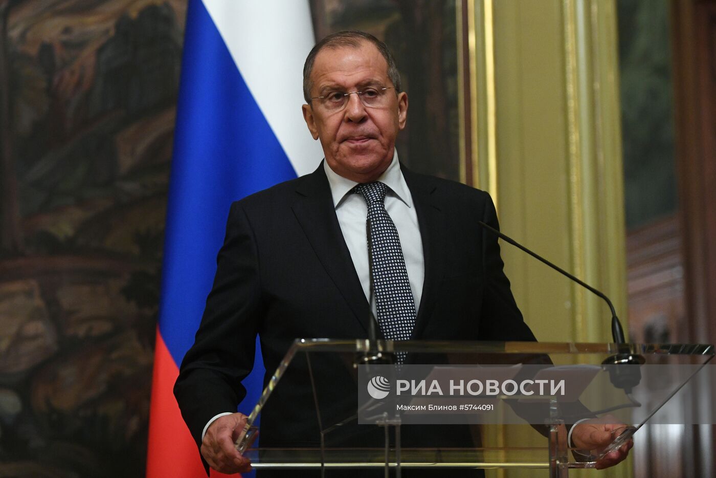 Встреча глав МИД РФ и Иордании С. Лаврова и А. Сафади