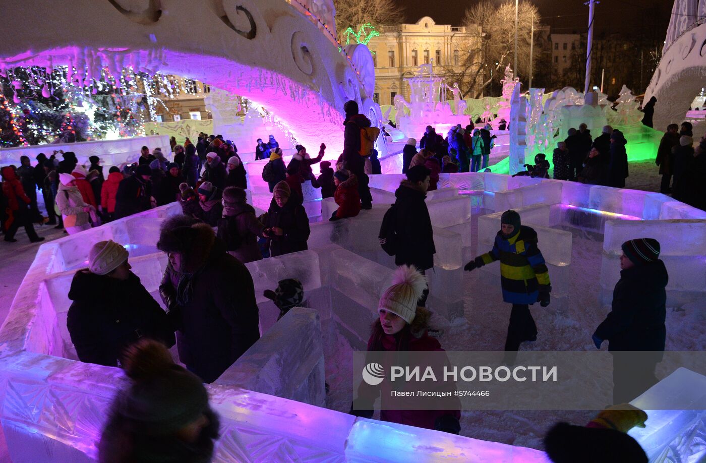 Открытие ледового городка в Екатеринбурге