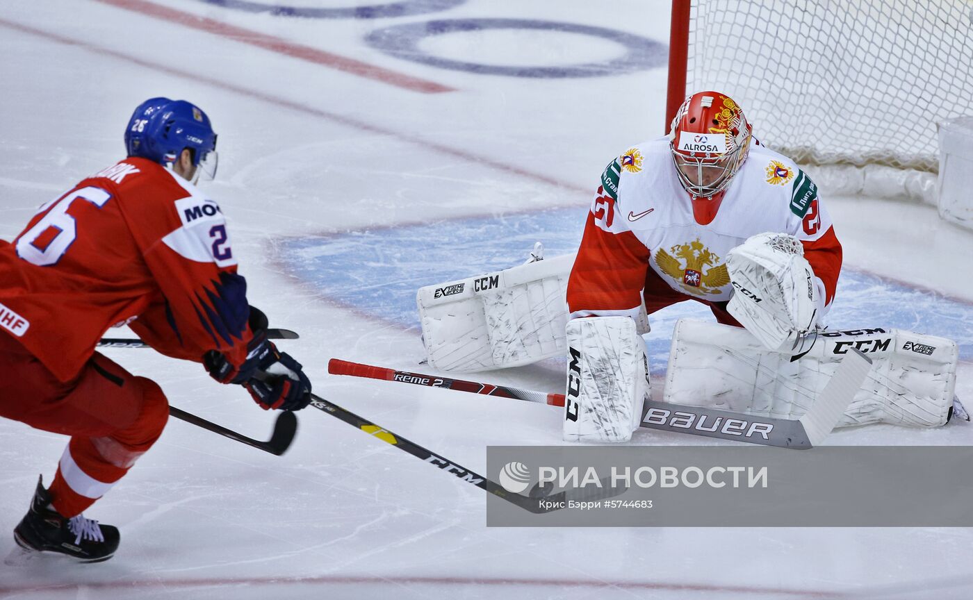 Хоккей. Молодежный чемпионат мира. Матч Чехия - Россия