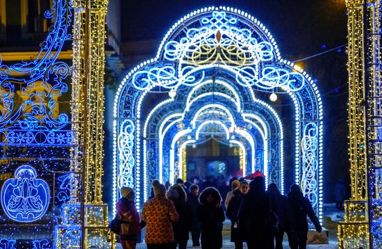 Новогоднее украшение Санкт-Петербурга