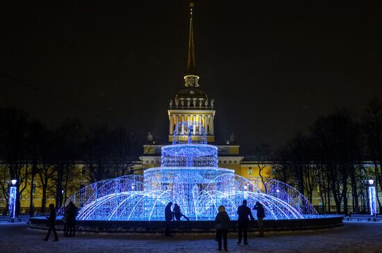 Новогоднее украшение Санкт-Петербурга