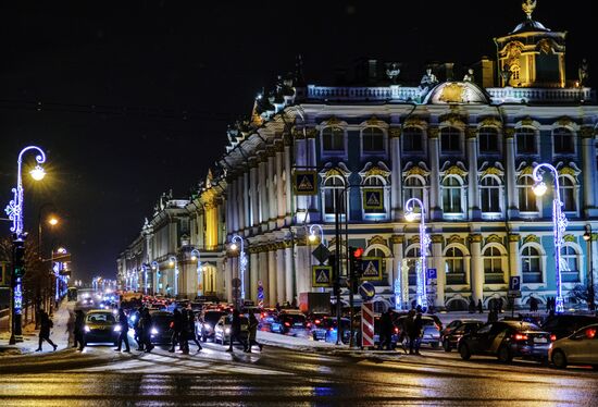 Новогоднее украшение Санкт-Петербурга