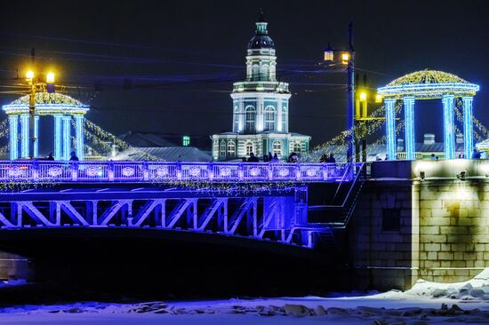 Новогоднее украшение Санкт-Петербурга