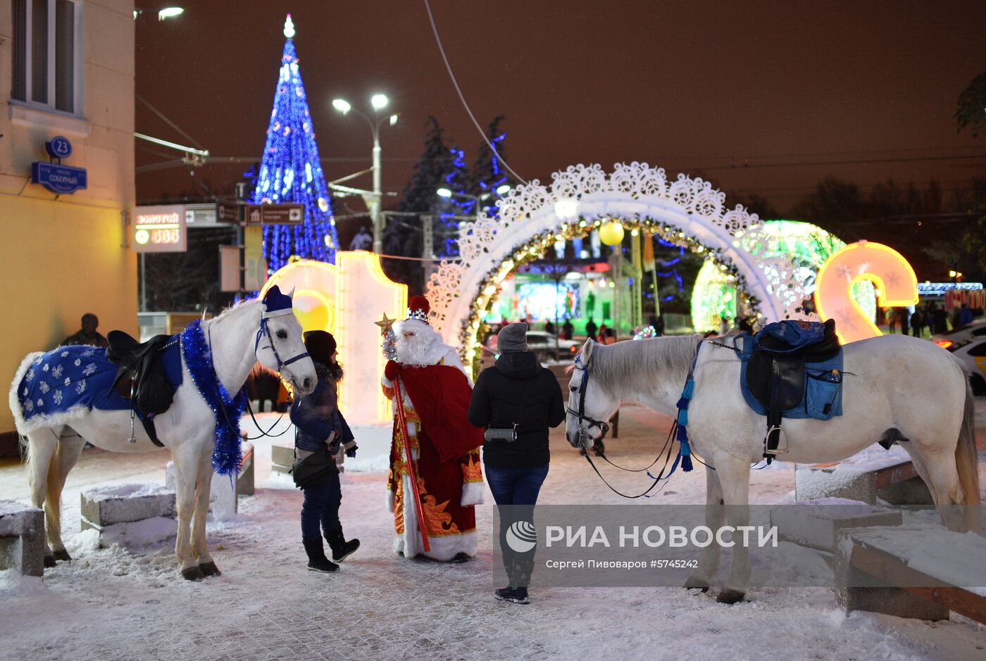 Новогоднее оформление Ростова-на-Дону