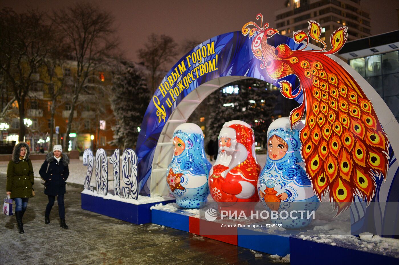 Новогоднее оформление Ростова-на-Дону