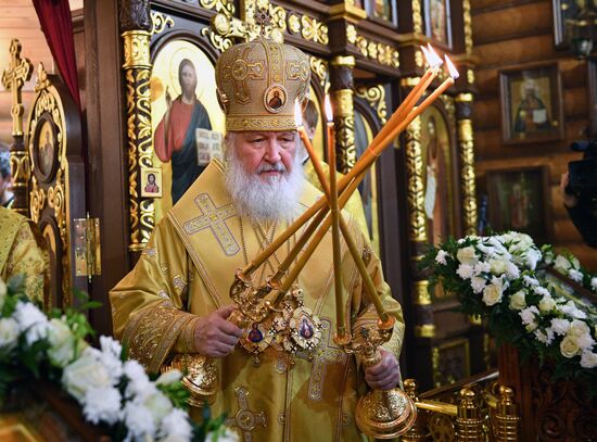 Освящение храма Всех Преподобных Отцев Киево-Печерских в Москве
