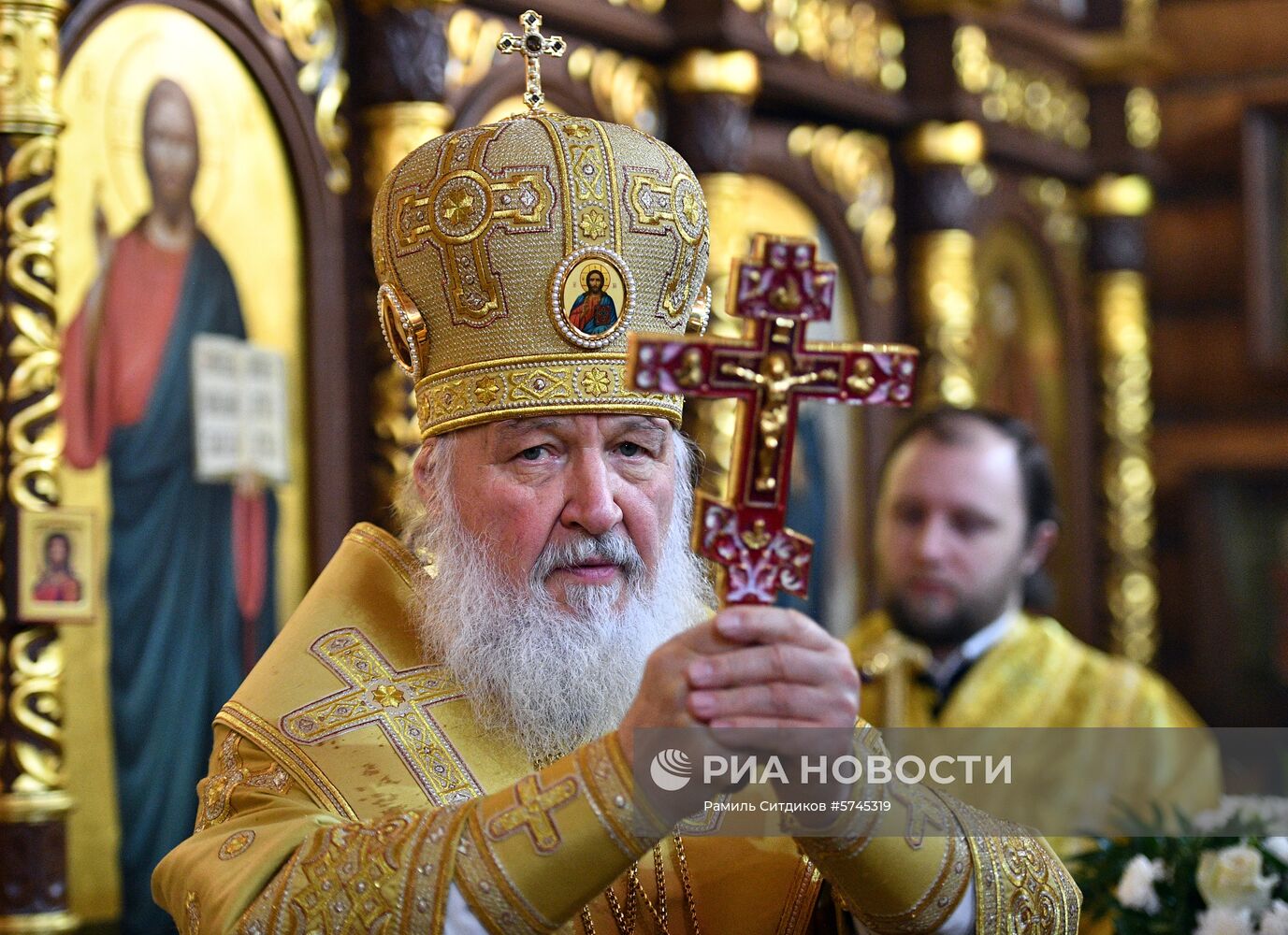 Освящение храма Всех Преподобных Отцев Киево-Печерских в Москве