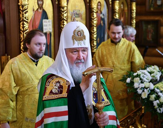 Освящение храма Всех Преподобных Отцев Киево-Печерских в Москве