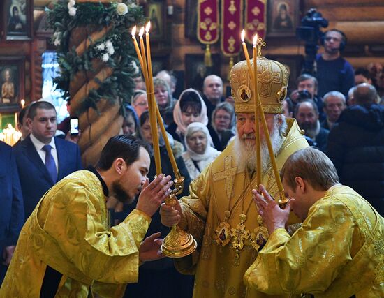 Освящение храма Всех Преподобных Отцев Киево-Печерских в Москве