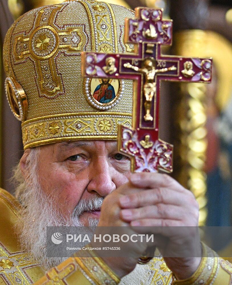 Освящение храма Всех Преподобных Отцев Киево-Печерских в Москве