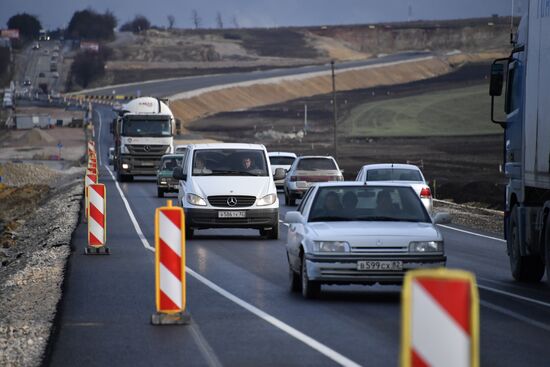Открытие движения по первой очереди трассы "Таврида"