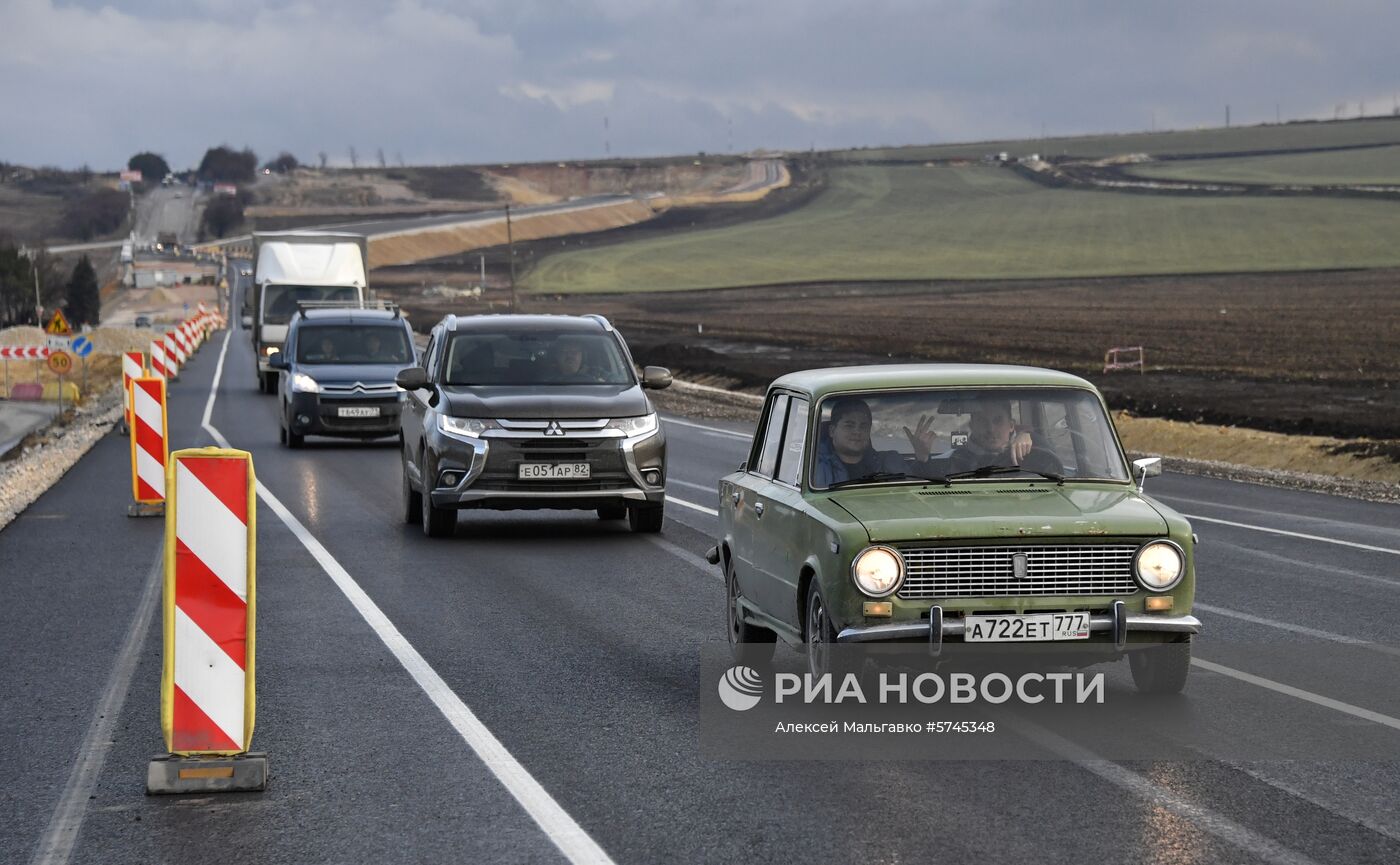Открытие движения по первой очереди трассы "Таврида"