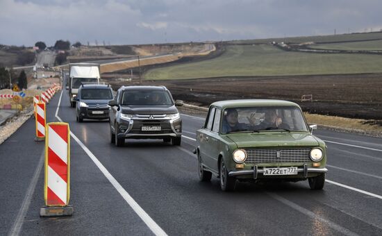 Открытие движения по первой очереди трассы "Таврида"