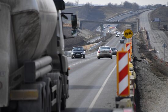 Открытие движения по первой очереди трассы "Таврида"