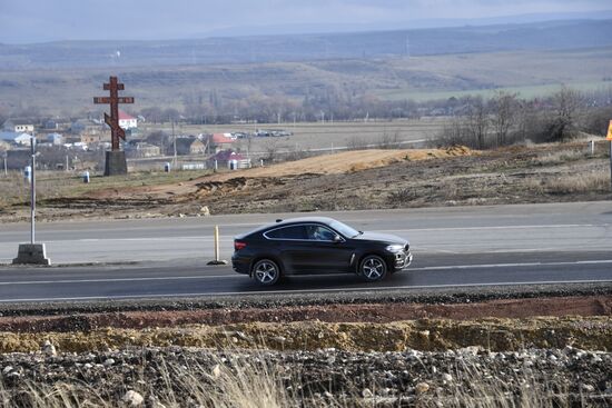Открытие движения по первой очереди трассы "Таврида"