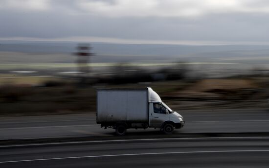 Открытие движения по первой очереди трассы "Таврида"