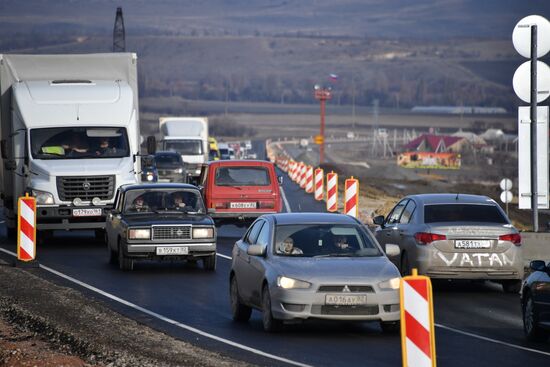 Открытие движения по первой очереди трассы "Таврида"