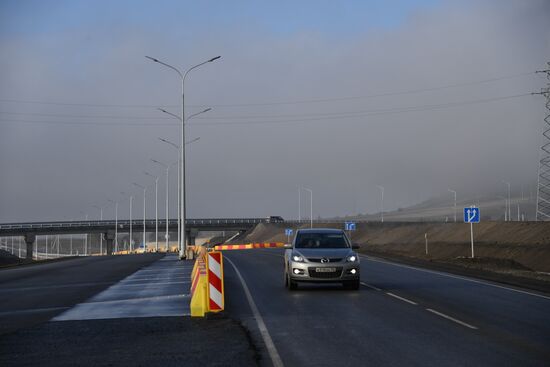 Открытие движения по первой очереди трассы "Таврида"