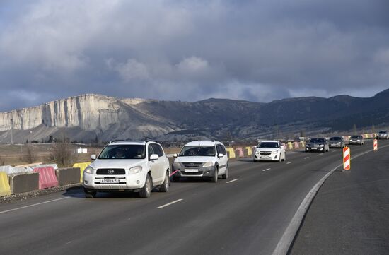 Открытие движения по первой очереди трассы "Таврида"