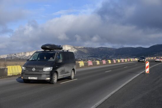 Открытие движения по первой очереди трассы "Таврида"