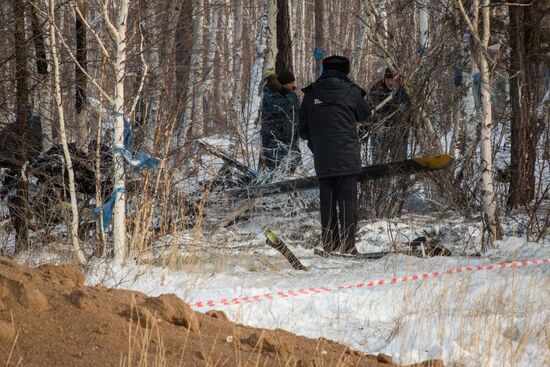 При крушении вертолета в Бурятии погибли четыре человека 