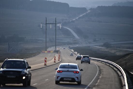 Открытие движения по первой очереди трассы "Таврида"