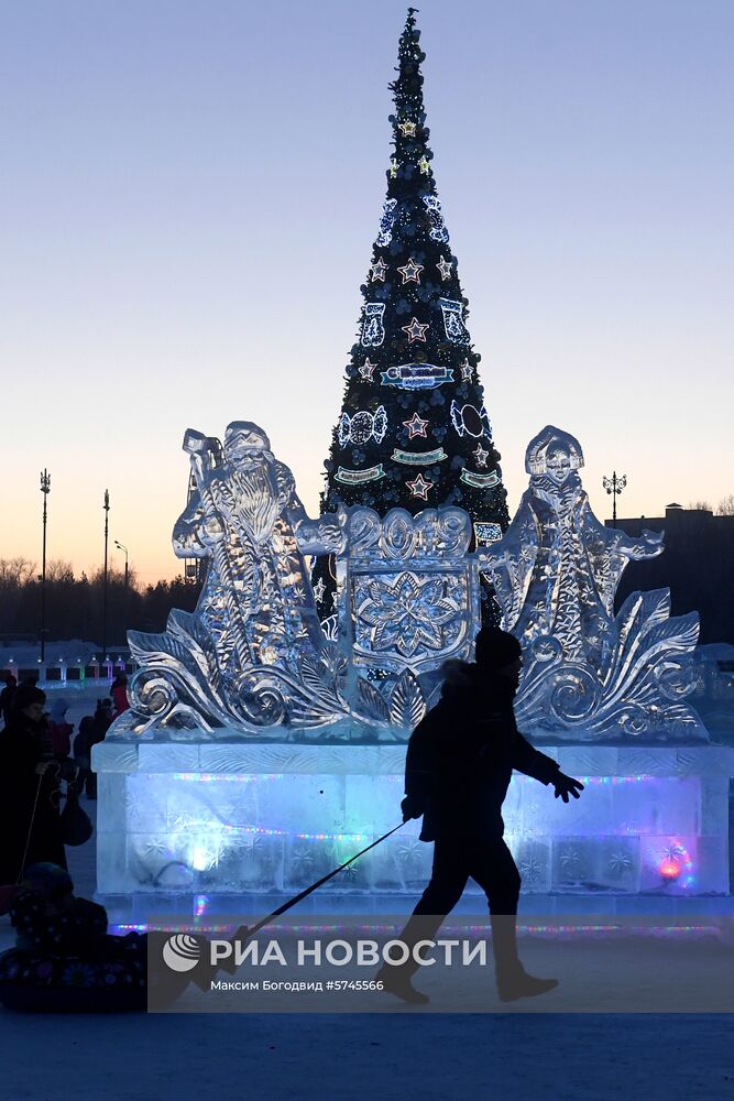 Новогоднее украшение Казани