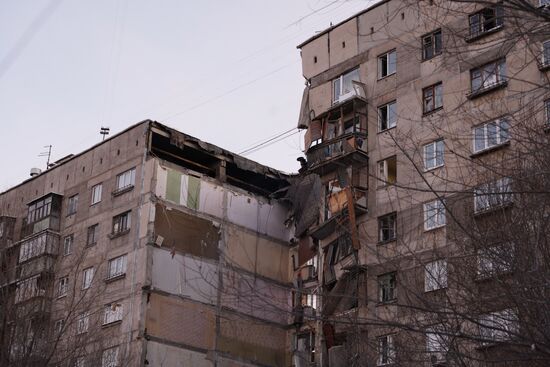 Взрыв бытового газа в жилом доме в Магнитогорске