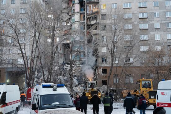 Взрыв бытового газа в жилом доме в Магнитогорске